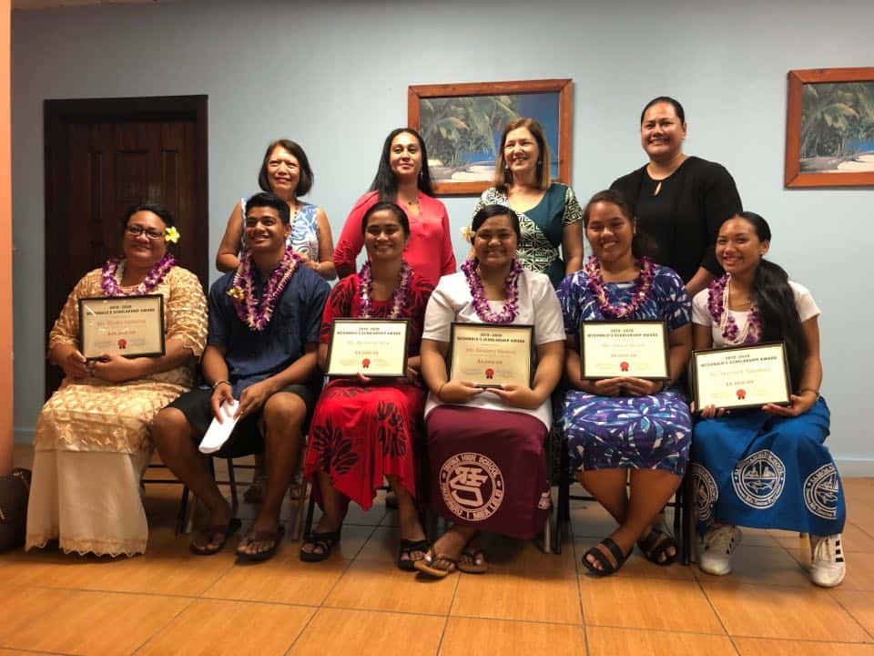 McDonald's Scholarship Program award ceremony in American Samoa