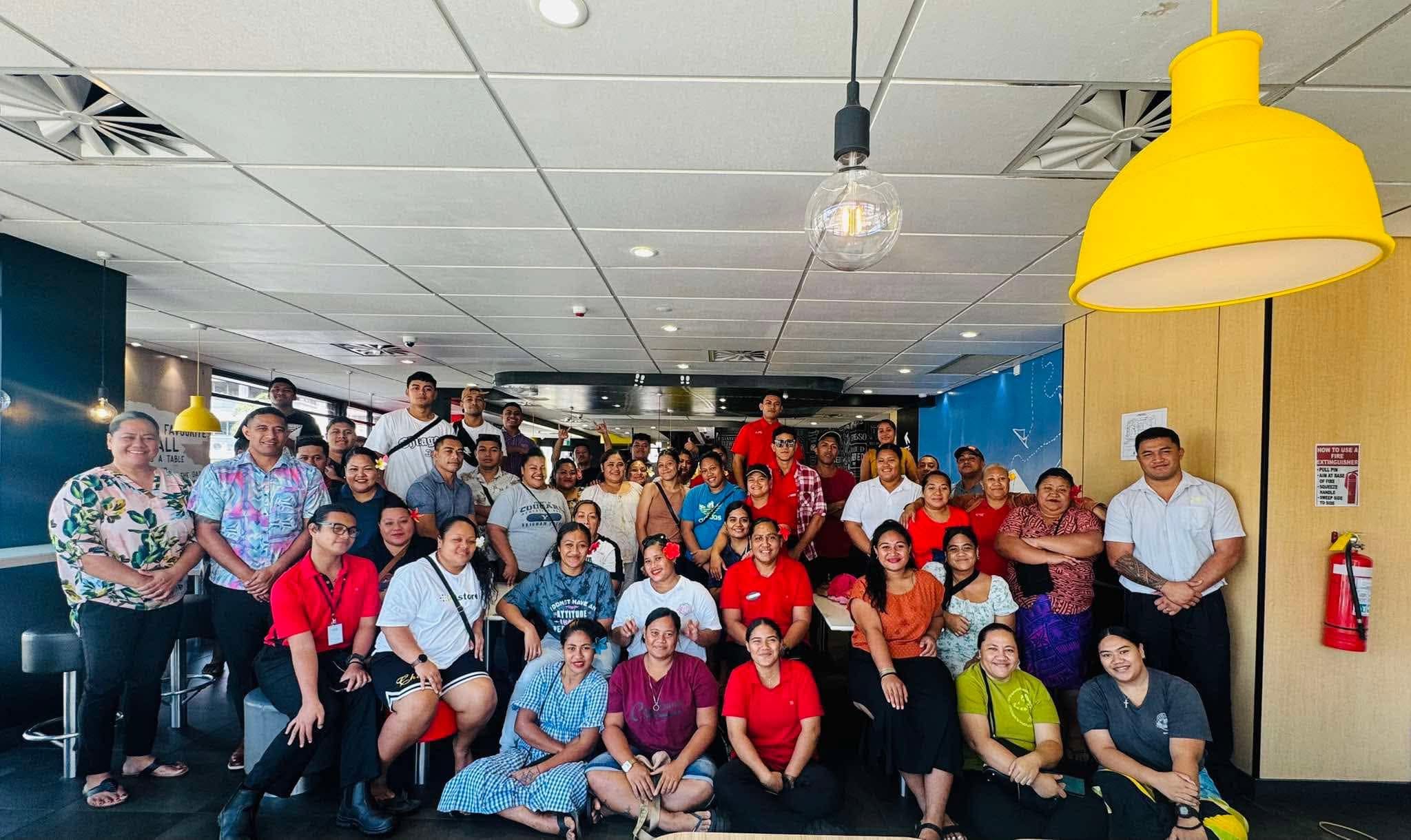 McDonald's Apia team in Samoa
