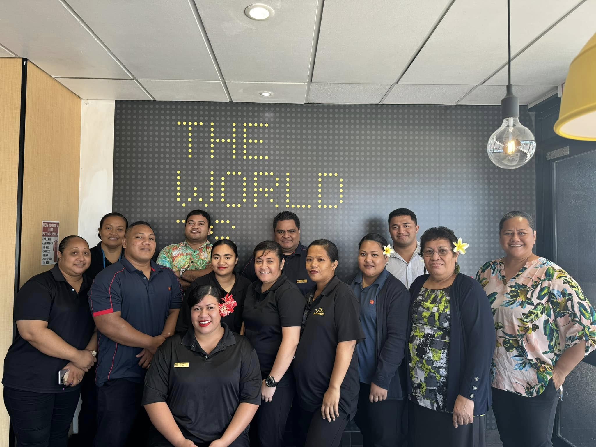 McDonald's Apia team in Samoa