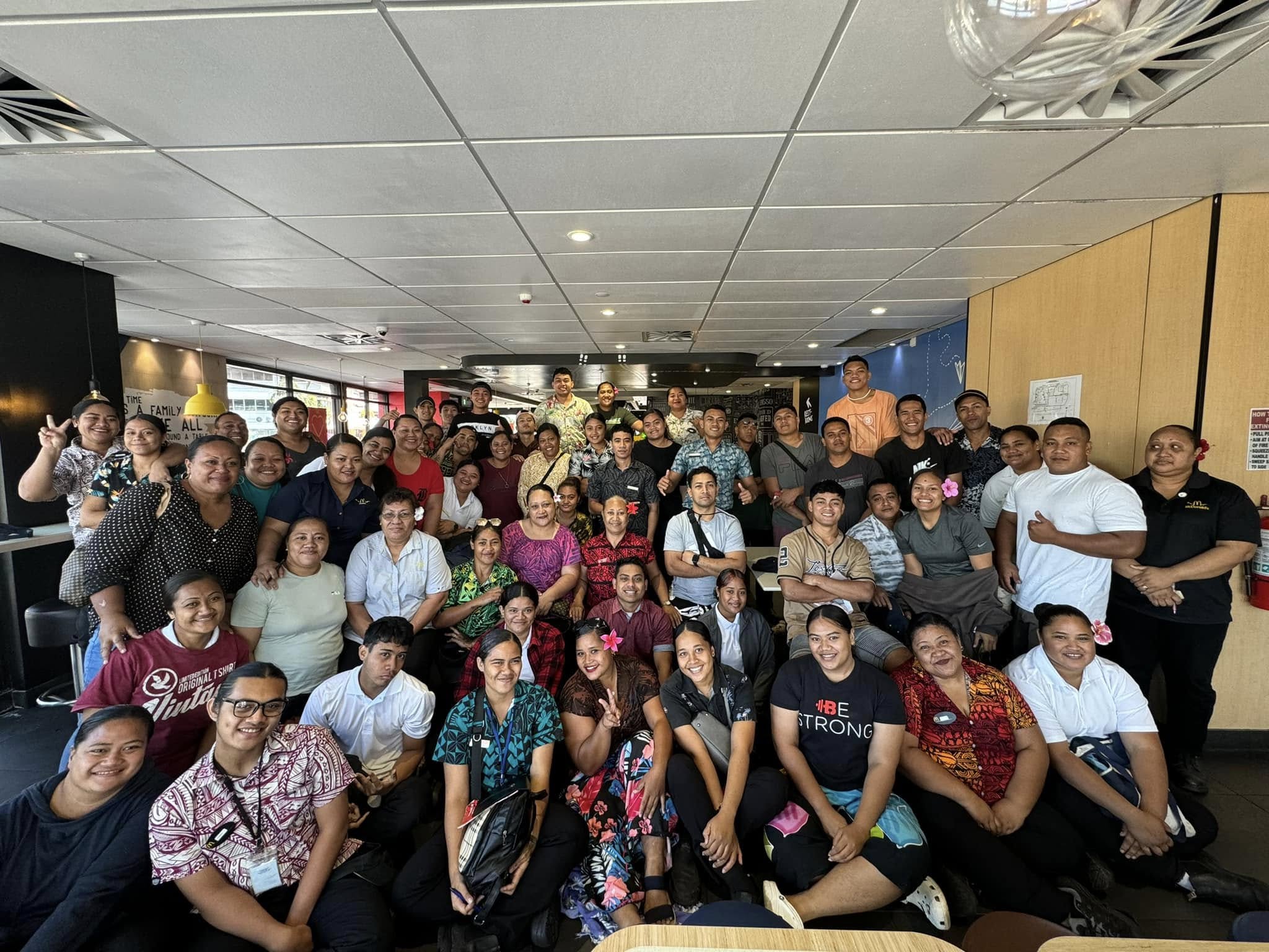 McDonald's Apia team in Samoa