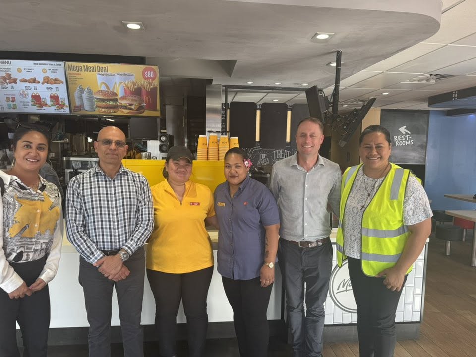 McDonald's Apia team in Samoa
